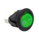 [SW-119V] SWITCH DE DOS PASES Y 3 CONTACTOS ILU. VERDE