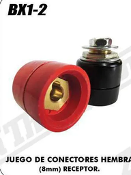 [BX1-2] JUEGO DE CONECTORES HEMBRA (8MM) RECEPTOR