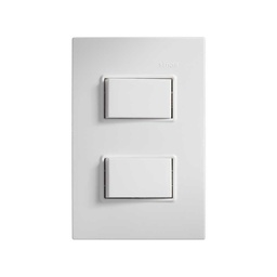 [23260-90] INTERRUPTOR DOBLE 2 VIAS BLANCO S23