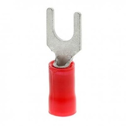 [00-155] TERMINAL HORQUILLA ROJO 1/8 PRE-AISLADO (22-16 AWG)