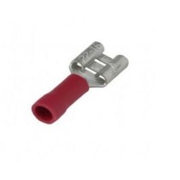 [184-10] BLISTER DE TERMINALES HEMBRA .110" ROJO (22-16 AWG)