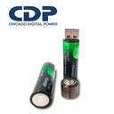 [LBU-AA] Bateria Recargable Litio AA / USB