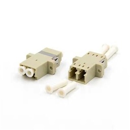 [FIB-ADPLCMMDX] ADAPTADOR FIBRA LC/UPC MM DUPLEX COLOR BEIGE