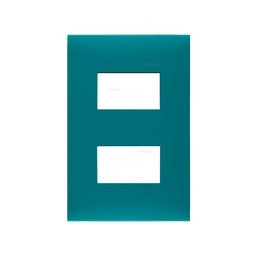 PLACA 2 MÓD S/CHASIS VERDE AGUA S25P