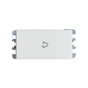 [2600150-030] PULSADOR UNIPOLAR CAMPANA BLANCO S26