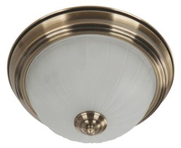 [IKE-3104-3] PLAFON DECORATIVO BRONCE ANTIGUO 11" 2 LUZ 60W 120V E27 IKE LITE 3104-3