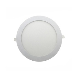 [LUX-C9199-1] PANEL LED EMPOTRAR REDONDO BLANCO LUZ CALIDA 12W 120V 4000K 540LM LUX C9197-1 (copia)