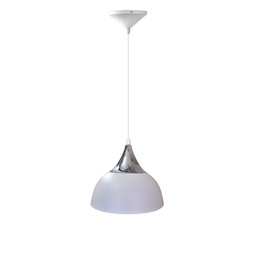 [LUX-H9301-1] LAMPARA COLGANTE SATINADO NIQUELADO 1 LUZ 60W 120V E27 LUX H9301-1