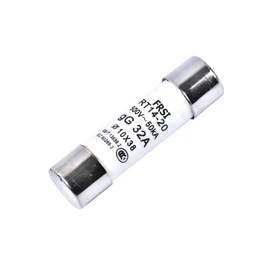 [04-22-084] FUSIBLE DE PORCELANA 10X38 DE DISPARO ULTRARAPIDO CURVA AR 10A 600V 100KA PARA PROTECCION A SEMICONDUCTORES
