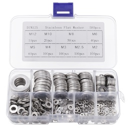[FD-6068] ESTUCHE CON 350 ARANDELAS PLANAS Y DE PRESION